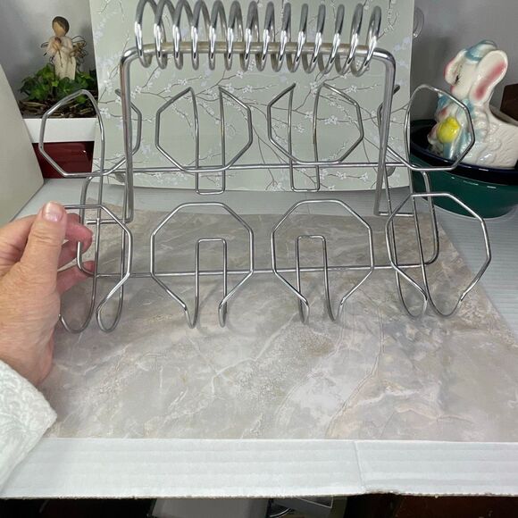 Vintage mid-Century modern chrome bar caddy . - Picture 2 of 5